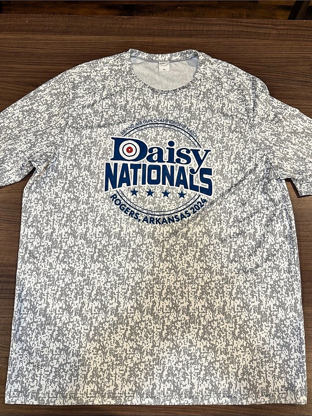 Daisy Nationals Sport-Tek Men's Graphic Tee Gray & White Waist XL